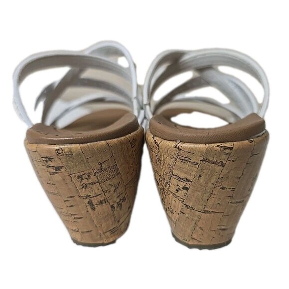 Cali from Sketchers NIB Beverlee Women's White Tiger Pose Wedge Sandal Size 8 - Picture 4 of 10